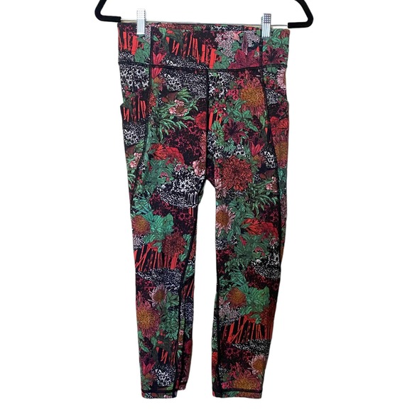 Lululemon Time To Sweat Crop *23" Zen Garden Multi sz 8 - Picture 2 of 10